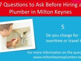 7 Questions To Ask Before Hiring a Milton Keynes Plumber
