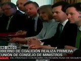 Gobierno de coalición realiza primera reunión de consejo d