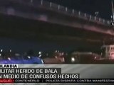 Militar herido de bala en medio de confusos hechos