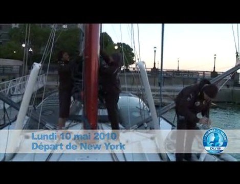 Marc Thiercelin et le 60 pieds DCNS en navigation à New-York