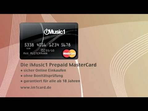 iMusic1 MasterCard prepaid Kreditkarte - Henrico Frank