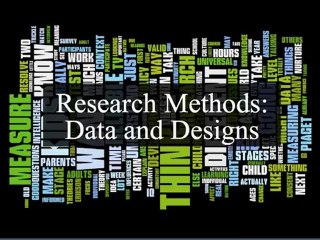Module 1: Types of data and designs
