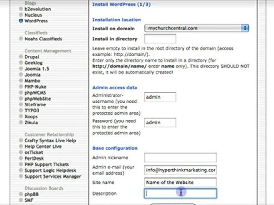 How To Install Wordpress in 1 Minute