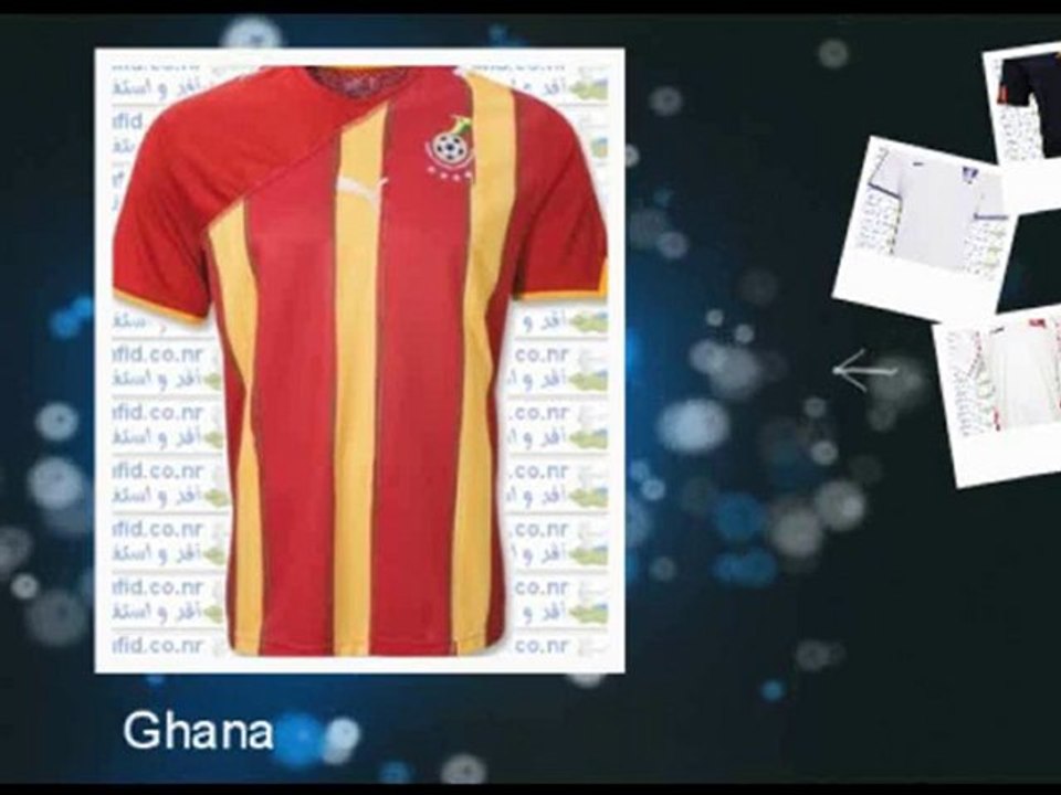 Maillots des équipes (extérieur) - Coupe du monde 2010