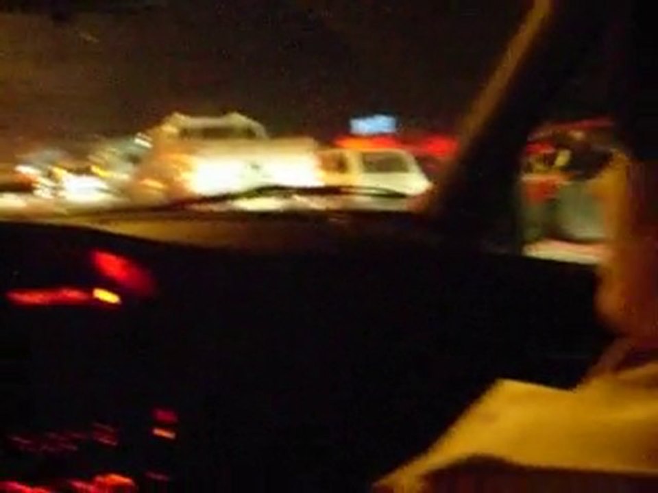 Gece İstanbul Araç Sürerken