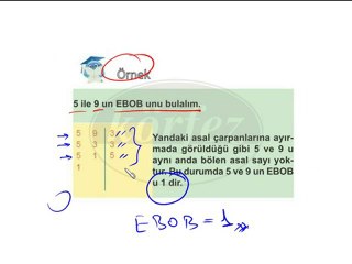 6. Sınıf EBOB ve EKOK Video Ders