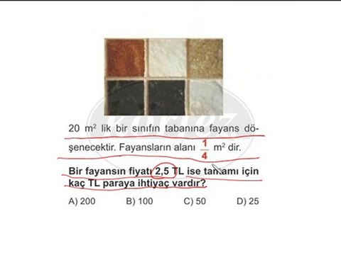 6.Sınıf Kesirler ile İlgili Problemler Çözümlü Video Test-1