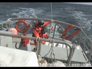 L'ABER WRAC'H 29 SNSM 26 3 2010 EXERCICES FRELON - LANDEDA