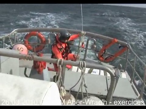 L'ABER WRAC'H 29 SNSM 26 3 2010 EXERCICES FRELON - LANDEDA