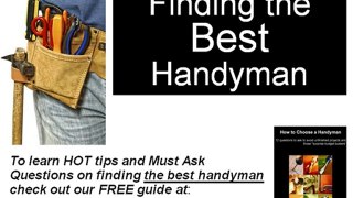 Best Denver Handyman, how to choose a handyman for your home