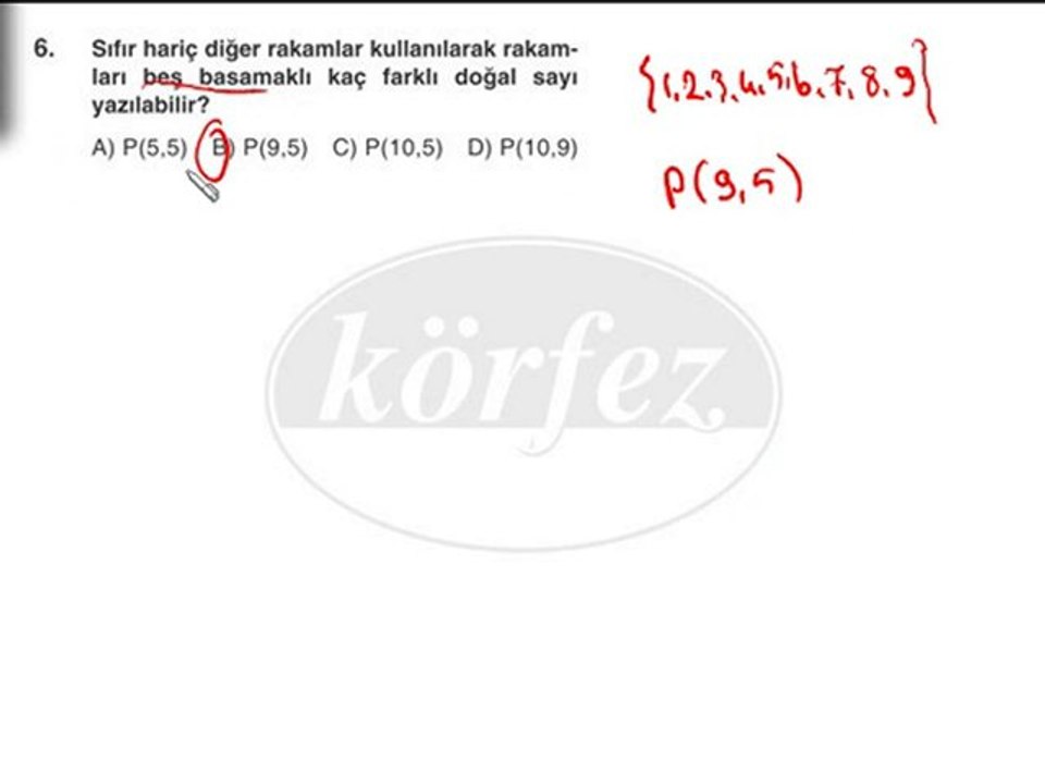 7.Sınıf Faktöriyel ve Permütasyonla İlgili Çözümlü Örnekler