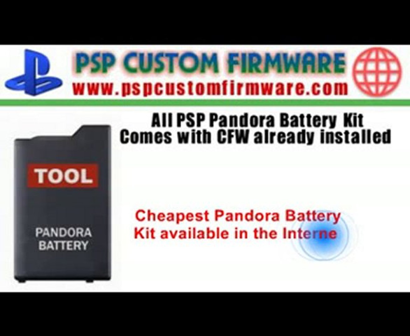 PSP Pandora Battery - www.pspcustomfirmware.com - video Dailymotion