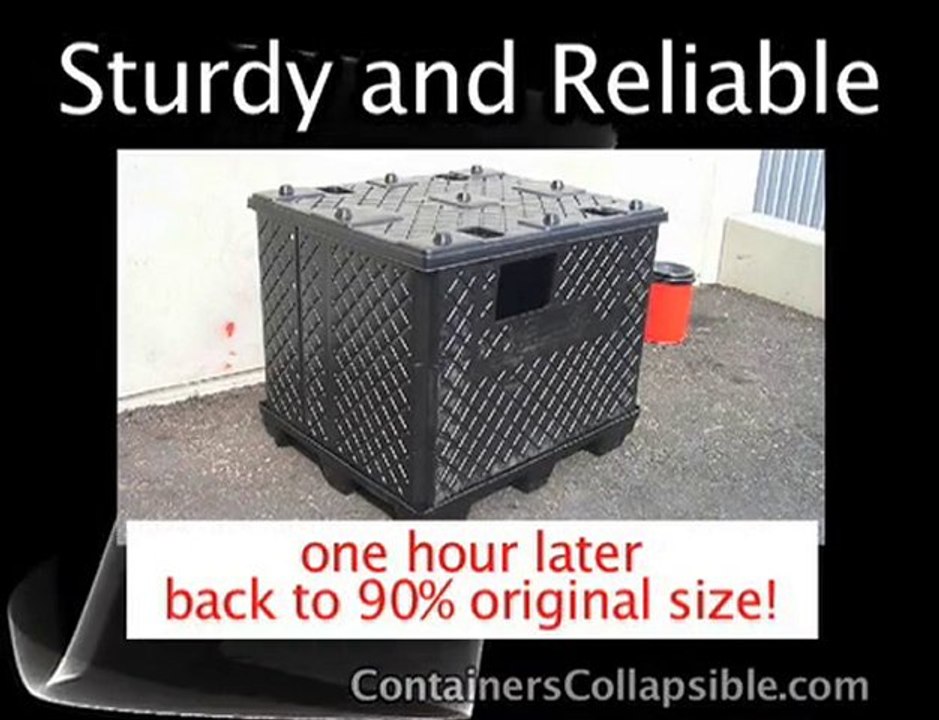 Returnable Plastic Collapsible Shipping & Packaging Contain