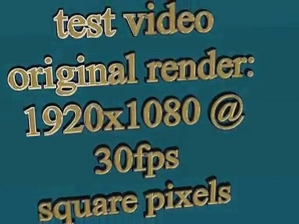 Second test video (Widescreen) (IGNORE)
