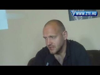 2010.05.14 Vlaszák Géza nyilatkozott a Haladás-ZTE előtt