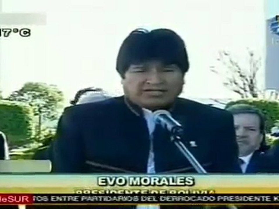 Evo Morales realiza visita oficial por aniversario de indepe