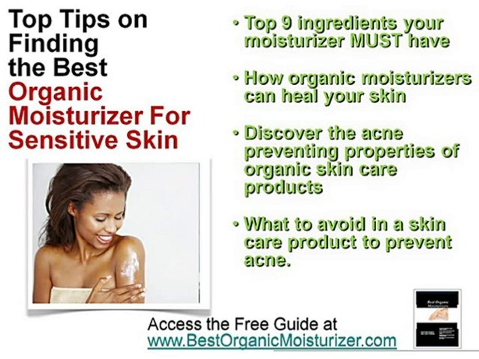 Best Organic Moisturizers For Sensitive Skin