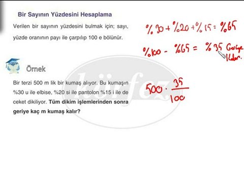 7.Sınıf Yüzde Hesapları-1