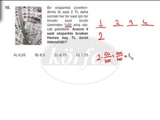 7.Sınıf Yüzdeler ve Faiz Hesapları Çözümlü