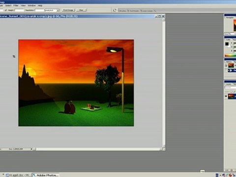 Как да добавим площ към изображение със инструментта Crop