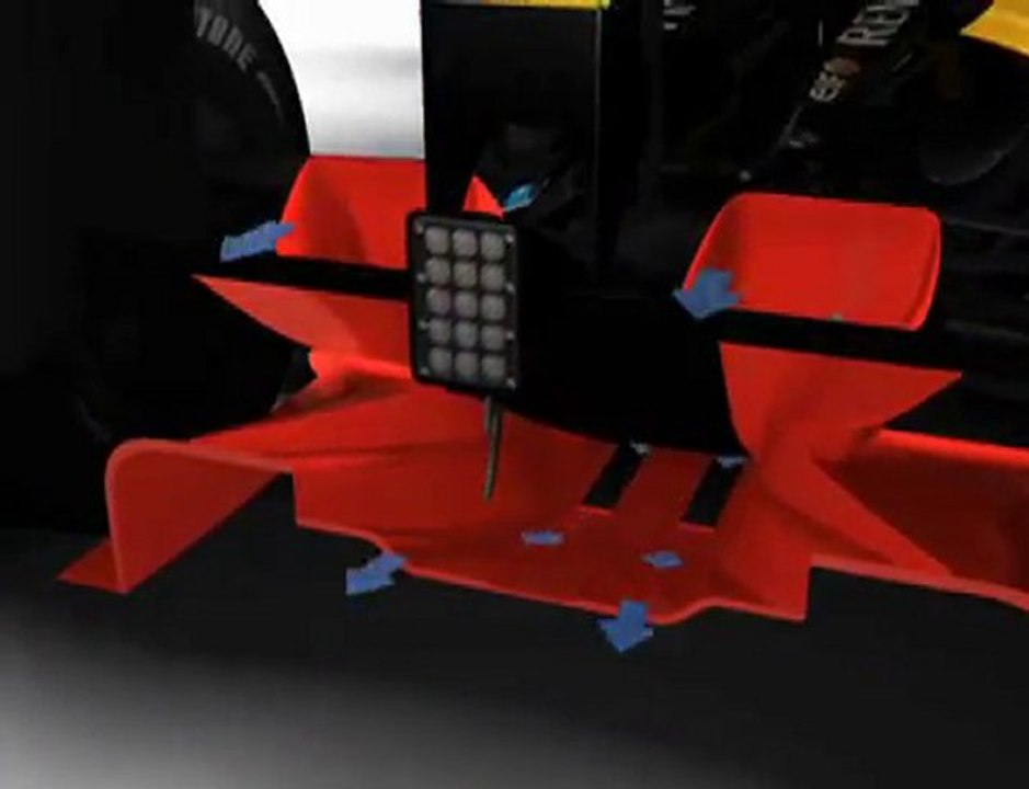 Renault F1 R30 extracteur arrière Monaco 2010