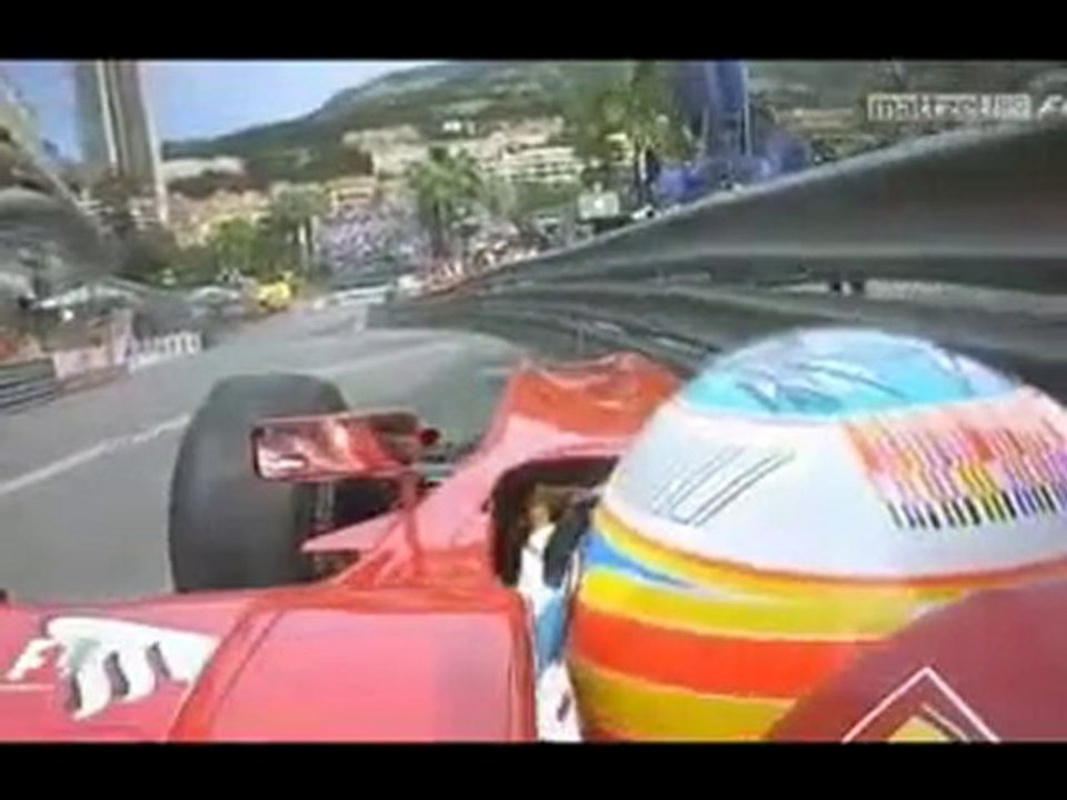 Accidente de Fernando Alonso en Monaco 2010