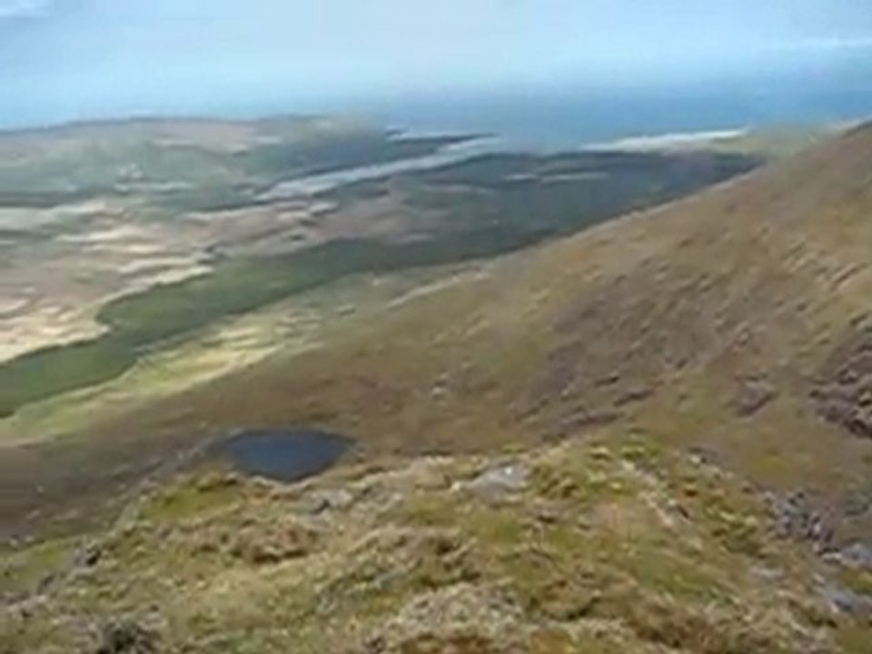 On top of Slievana Mount, overviewing Lough Doon & Co