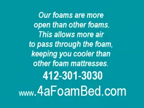 Pittsburgh Memory Foam Mattresses 412-301-3030
