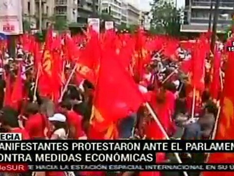 Continúan protestas en Atenas contra medidas económicas