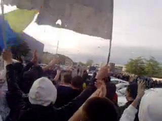 cortege avant match - angers vs laval