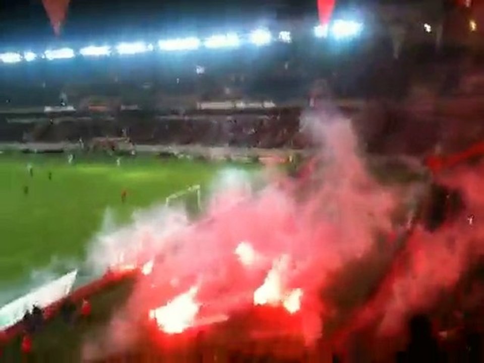 Virage auteuil en Feu psg montpellier