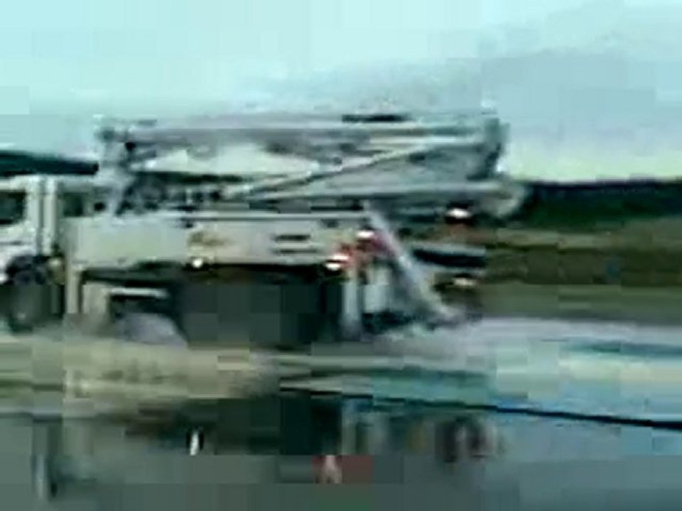 Fahrsicherheitstraining mit einer Beton-Pumpe