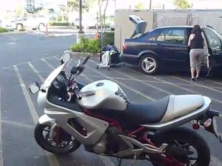 2006 Kawasaki Ninja 650r in Silver & Red 100514