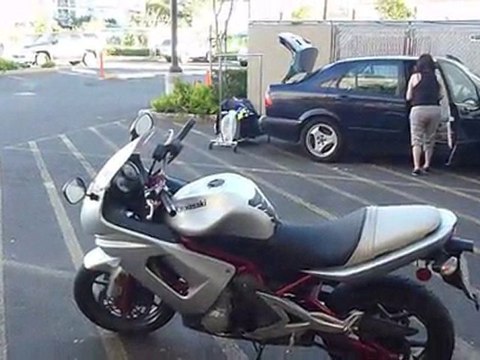 2006 Kawasaki Ninja 650r in Silver & Red 100514