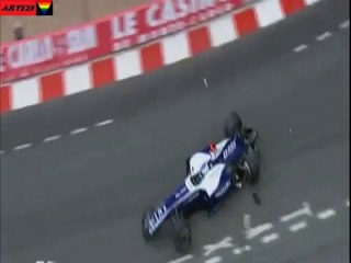 formule 1 gp de monaco big crash barichelo