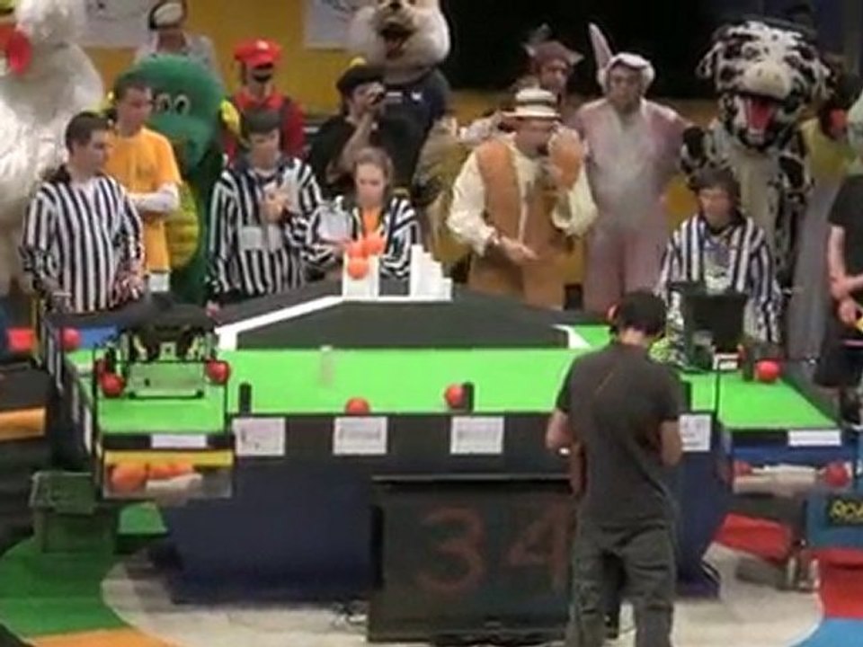 Eurobot 2010 demi finale France RCVA / Microb Technology