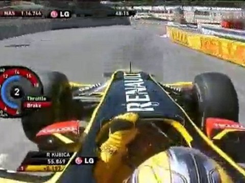 Monaco 2010 Kubica'non araç içi görüntüleri-trformula1.com