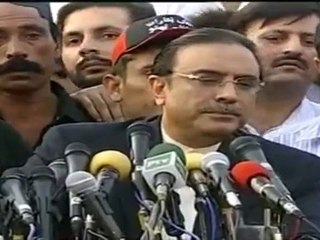 President Asif Zardari says Shut up to poor Aawaam