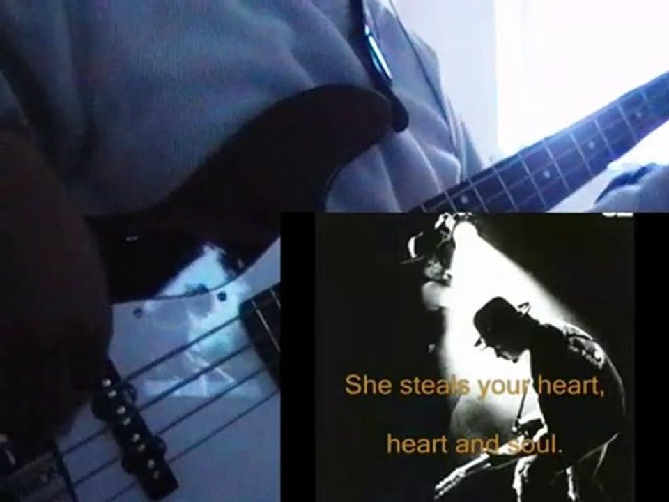U2-Angel of Harlem - with Lyrics (bass cover)