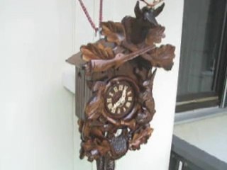 733 German cuckoo clock hunting style