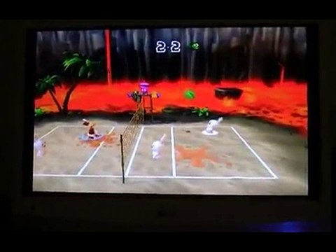 rayman contre les lapins encore plus crétins - le beach voll