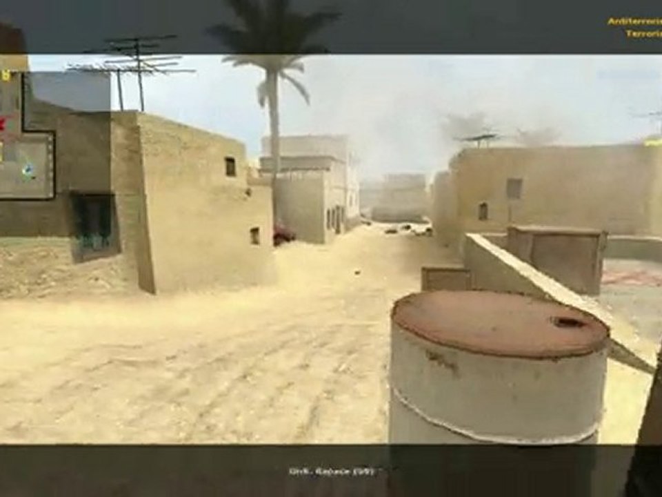 pro video game frag css full team awp dust2