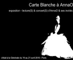 Carte Blanche à AnnaO - extrait n°1 - Concert AnnaO