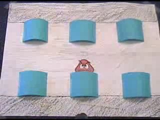 Super Mario en animation sur papier