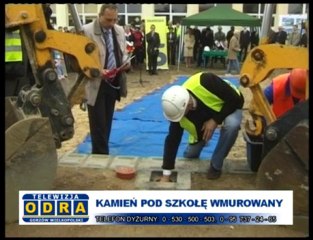 Kamień pod szkołę wmurowany