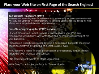 Top Website Placement; Search Engine Marketing Co.
