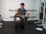 Exercise ball workout lose your love handles