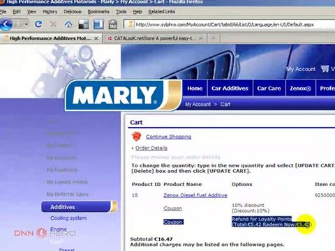 DotNetNuke Tutorial, setup loyalty points in Catalook 2/2
