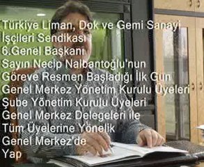 Dok Gemi İş Sendikasıın 6. Genel Başkanının İlk Konuşması