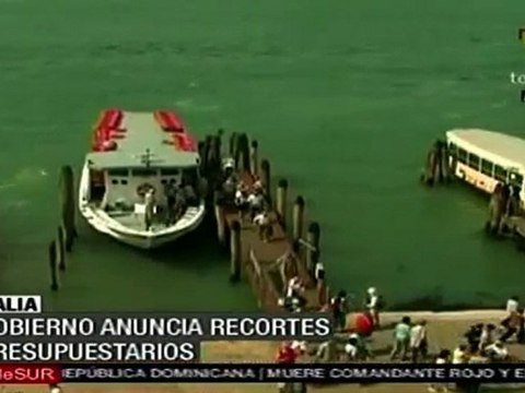 Gobierno italiano anuncia recortes presupuestarios